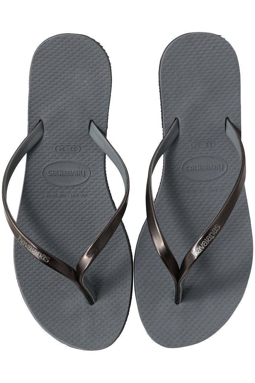 【ハワイアナス/havaianas】のYOU METALLIC ビーチサンダル インテリア・キッズ・メンズ・レディースファッション・服の通販 founy(ファニー) 　ファッション　Fashion　レディースファッション　Fashion for Women　エレガント 上品　Elegant　サンダル　Sandals, Summer Shoes　ビーチ　Beach, Seaside　メタリック　Metallic, Shiny Finish　ラップ　Wrap, Wrap Design　夏　Summer　定番　Standard, Basic Item　旅行　Travel　グレースチール/メタリックグラファイト|ID: prp329100004523720 ipo3291000000036757458