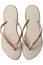 【ハワイアナス/havaianas】のSLIM POINT ビーチサンダル ローズゴールド×ベージュパーリャ|ID:prp329100004523723