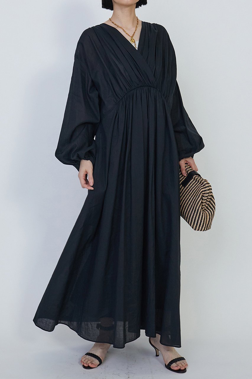【プルミエ アロンディスモン/1er Arrondissement】のカシュクールワンピース 人気、トレンドファッション・服の通販 founy(ファニー) 　ファッション　Fashion　レディースファッション　Ladies' Fashion Online　ワンピース　Dress　チュニック　Tunic　エレガント 上品　Elegant　ギャザー　Gather　チュニック　Tunic　ペチコート　Petticoat　ロング　Long　再入荷　Restock/Back In Stock/Re Arrival　other-8|ID: prp329100004523745 ipo3291000000032138019