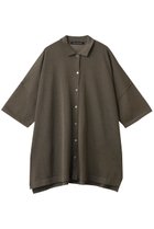 【ミズイロ インド/mizuiro ind】のwide knit shirt シャツ gray|ID:prp329100004523747