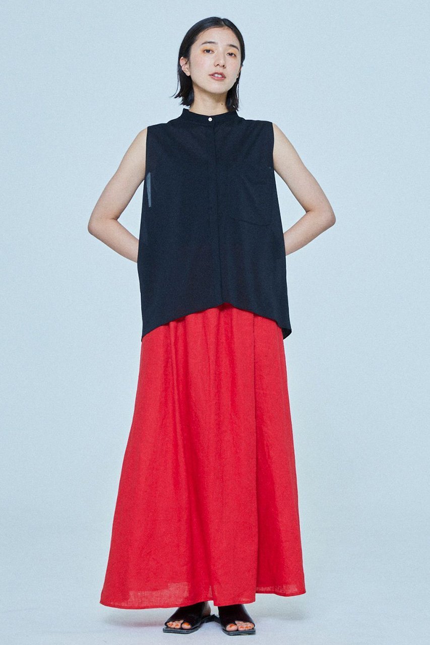 【レリル/lelill】のバックフラップシアーシャツ 人気、トレンドファッション・服の通販 founy(ファニー) 　ファッション　Fashion　レディースファッション　Fashion for Women　トップス・カットソー　Cut & Sew Tops　キャミソール&ノースリーブ　Camisoles & Sleeveless Tops　シャツ・ブラウス・オフィスカジュアル　Elegant Blouses & Button-Ups　バッグ　Bags　おすすめ　Recommended / Our Picks　インナー　Innerwear　スリーブ　Sleeve, Long Sleeve / Short Sleeve　ノースリーブ　Sleeveless, No-Sleeve　フラップ　Flap, Flap Pocket　フレンチ　French, French Style　other-8|ID: prp329100004523752 ipo3291000000035674216