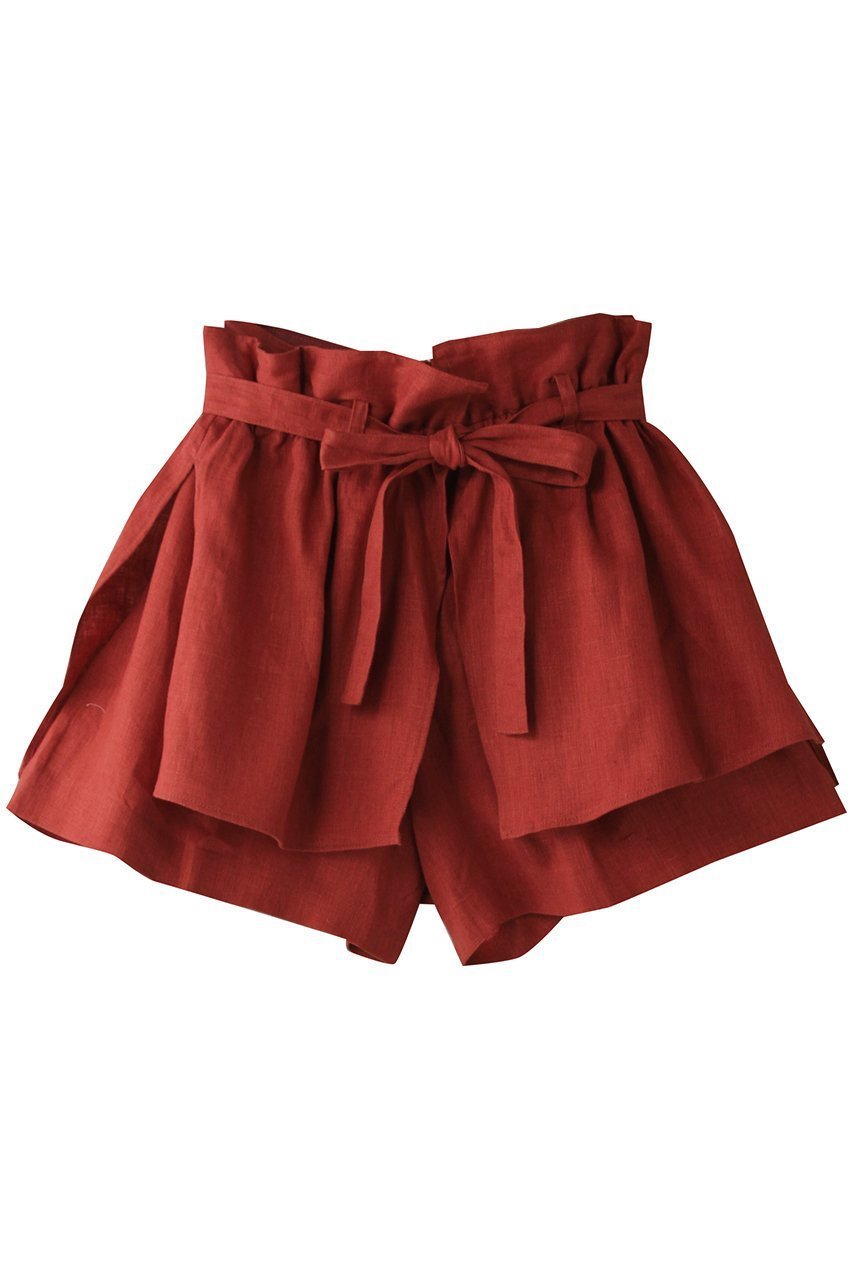 【ティーチ/TEECHI】のケープ付きリネンショーツ インテリア・キッズ・メンズ・レディースファッション・服の通販 founy(ファニー) ファッション Fashion レディースファッション Fashion for Women パンツ Pants & Trousers ショートパンツ・ハーフパンツ High-Waisted & Relaxed Shorts ギャザー Gathered, Ruffled サマー Summer, Summer Style ショーツ Shorts, Short Pants ショート Short, Short Length シンプル Simple, Minimal リネン Linen, Linen Fabric 夏 Summer レッド|ID: prp329100004523770 ipo3291000000032790563