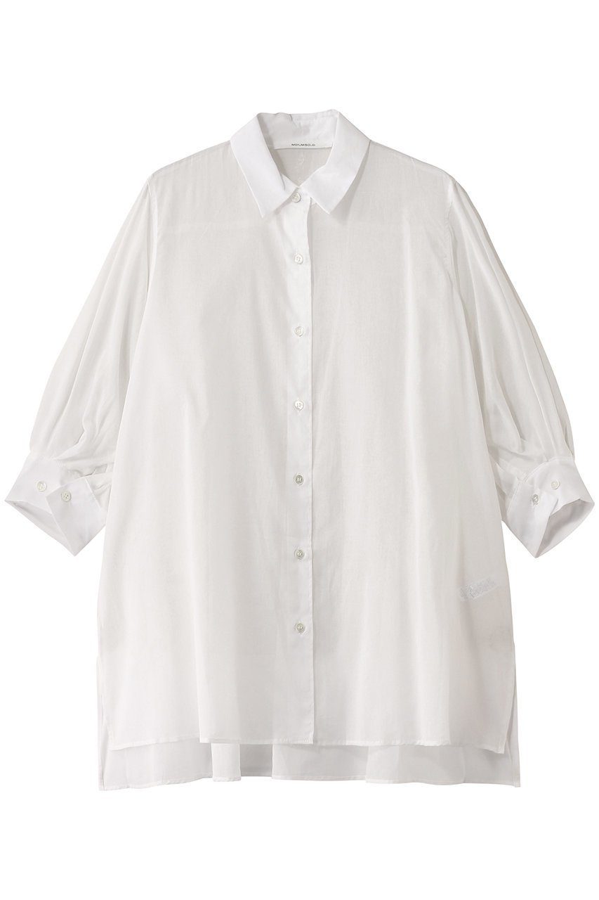 【ミディウミソリッド/MIDIUMISOLID】のsheer slit slv tunic shirt.S シャツ 人気、トレンドファッション・服の通販 founy(ファニー) 　ファッション　Fashion　レディースファッション　Ladies' Fashion Online　トップス・カットソー　Tops/Tshirt　シャツ/ブラウス　Shirts/Blouses　インナー　Inner　シアー　Sheer　ショート　Short　シンプル　Simple　スリーブ　Sleeve　チュニック　Tunic　トレンド　Trend　人気　Popularity　夏　Summer　 other-1|ID: prp329100004523775 ipo3291000000032000156