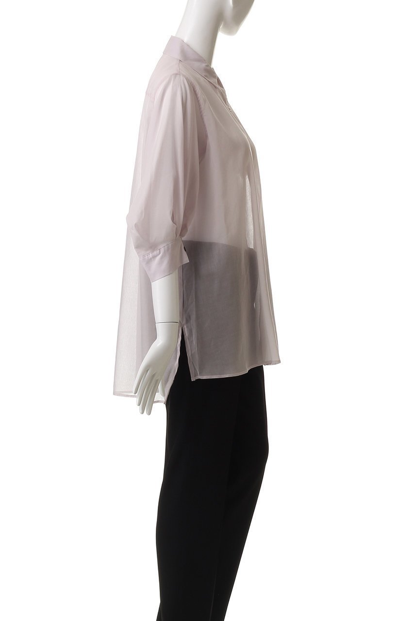 【ミディウミソリッド/MIDIUMISOLID】のsheer slit slv tunic shirt.S シャツ 人気、トレンドファッション・服の通販 founy(ファニー) ファッション Fashion レディースファッション Fashion for Women トップス・カットソー Cut & Sew Tops シャツ・ブラウス・オフィスカジュアル Elegant Blouses & Button-Ups インナー Innerwear シアー Sheer, See-Through ショート Short, Short Length シンプル Simple, Minimal スリーブ Sleeve, Long Sleeve / Short Sleeve チュニック Tunic, Long Top トレンド Trend, Trending Now 人気 Popular, Best Seller 夏 Summer other-3|ID: prp329100004523775 ipo3291000000034336225