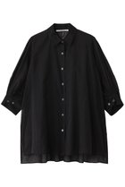 【ミディウミソリッド/MIDIUMISOLID】のsheer slit slv tunic shirt.S シャツ black|ID:prp329100004523775