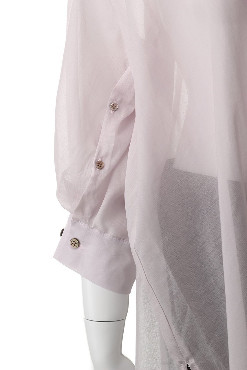 【ミディウミソリッド/MIDIUMISOLID】のsheer slit slv tunic shirt.S シャツ 人気、トレンドファッション・服の通販 founy(ファニー) 　ファッション　Fashion　レディースファッション　Fashion for Women　トップス・カットソー　Cut & Sew Tops　シャツ・ブラウス・オフィスカジュアル　Elegant Blouses & Button-Ups　インナー　Innerwear　シアー　Sheer, See-Through　ショート　Short, Short Length　シンプル　Simple, Minimal　スリーブ　Sleeve, Long Sleeve / Short Sleeve　チュニック　Tunic, Long Top　トレンド　Trend, Trending Now　人気　Popular, Best Seller　夏　Summer　other-6|ID: prp329100004523775 ipo3291000000035844228