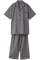 【キッドブルー/KID BLUE / MEN】の【MEN】25シャーリングギンガムパジャマ 人気、トレンドファッション・服の通販 founy(ファニー) ファッション Fashion メンズファッション MEN お家時間・ステイホーム Home Time/Stay Home ギンガム Gingham シャーリング Shirring チェック Check パジャマ Pajamas ポケット Pocket モノトーン Monotone 夏 Summer NEW・新作・新着・新入荷 New Arrivals |ID:prp329100004523776
