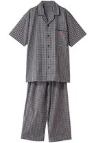 【キッドブルー/KID BLUE / MEN】の【MEN】25シャーリングギンガムパジャマ ブラック|ID: prp329100004523776 ipo3291000000032000166