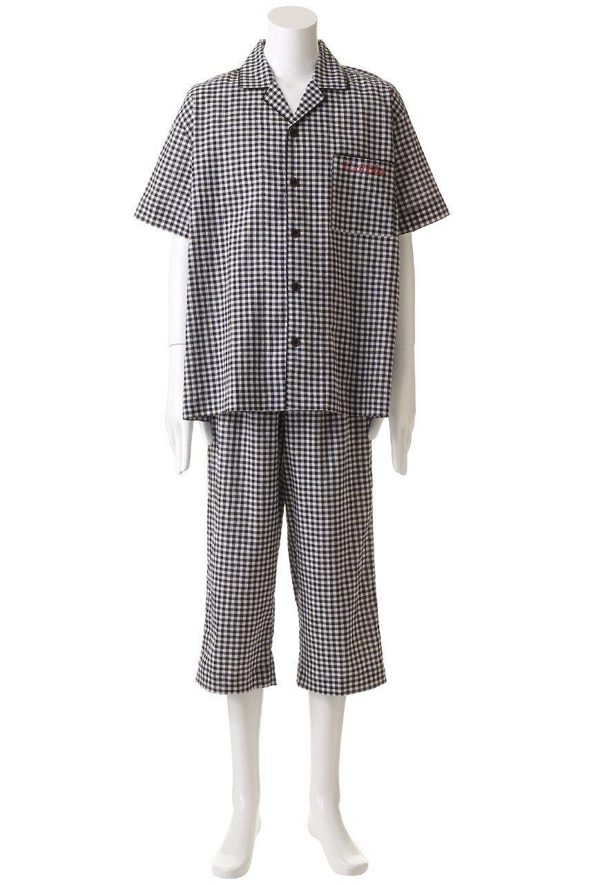 【キッドブルー/KID BLUE / MEN】の【MEN】25シャーリングギンガムパジャマ 人気、トレンドファッション・服の通販 founy(ファニー) 　ファッション　Fashion　メンズファッション　MEN　お家時間・ステイホーム　Home Time/Stay Home　ギンガム　Gingham　シャーリング　Shirring　チェック　Check　パジャマ　Pajamas　ポケット　Pocket　モノトーン　Monotone　夏　Summer　NEW・新作・新着・新入荷　New Arrivals　other-2|ID: prp329100004523776 ipo3291000000032000167