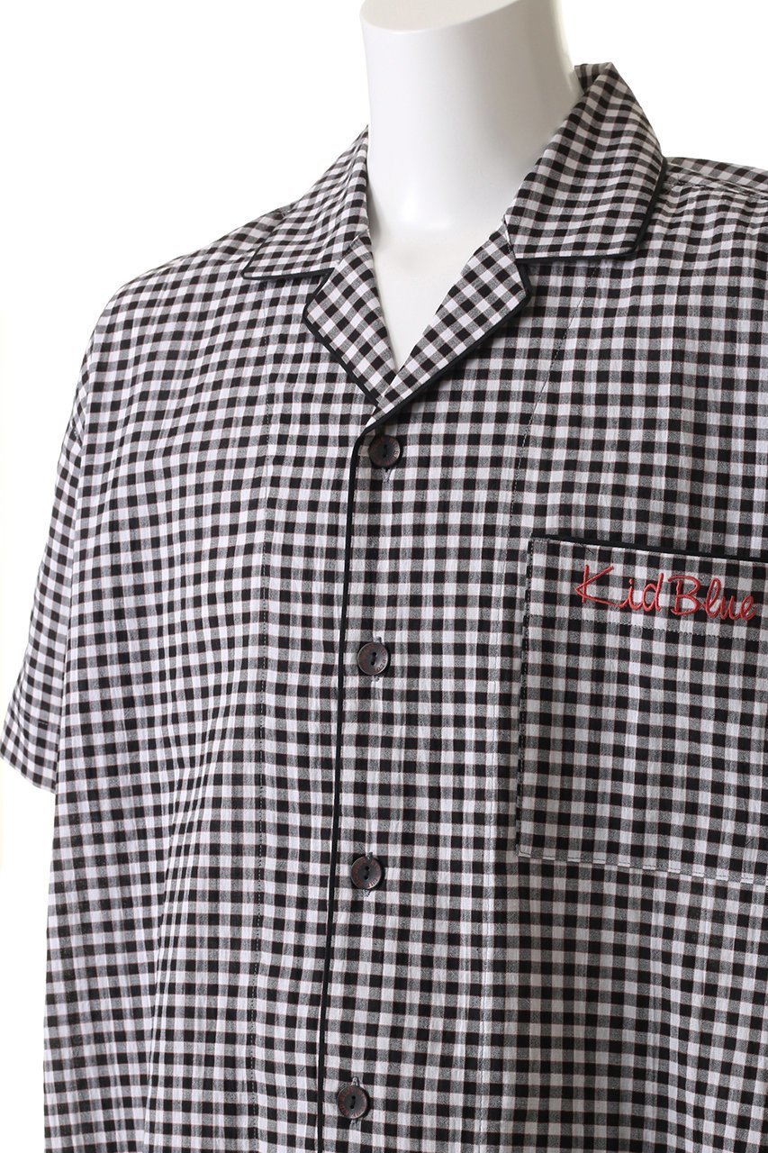 【キッドブルー/KID BLUE / MEN】の【MEN】25シャーリングギンガムパジャマ 人気、トレンドファッション・服の通販 founy(ファニー) 　ファッション　Fashion　メンズファッション　MEN　お家時間・ステイホーム　Home Time/Stay Home　ギンガム　Gingham　シャーリング　Shirring　チェック　Check　パジャマ　Pajamas　ポケット　Pocket　モノトーン　Monotone　夏　Summer　NEW・新作・新着・新入荷　New Arrivals　other-5|ID: prp329100004523776 ipo3291000000032000170