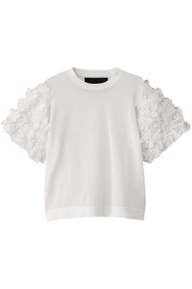 【エリオポール/heliopole】の【boussole】FLOWER SLEEVE ニット 人気、トレンドファッション・服の通販 founy(ファニー) ファッション Fashion レディースファッション WOMEN トップス・カットソー Tops/Tshirt ニット Knit Tops プルオーバー Pullover ショート Short デニム Denim バランス Balance フラワー Flower レース Race 夏 Summer NEW・新作・新着・新入荷 New Arrivals 春 Spring S/S・春夏 Ss・Spring/Summer |ID:prp329100004526653
