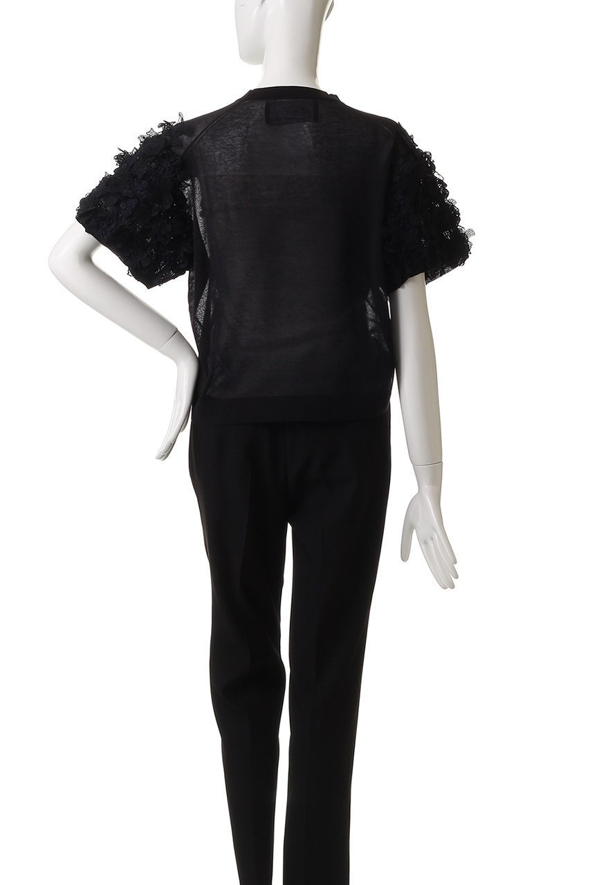 【エリオポール/heliopole】の【boussole】FLOWER SLEEVE ニット 人気、トレンドファッション・服の通販 founy(ファニー) 　ファッション　Fashion　レディースファッション　WOMEN　トップス・カットソー　Tops/Tshirt　ニット　Knit Tops　プルオーバー　Pullover　ショート　Short　デニム　Denim　バランス　Balance　フラワー　Flower　レース　Race　夏　Summer　NEW・新作・新着・新入荷　New Arrivals　春　Spring　S/S・春夏　Ss・Spring/Summer　other-4|ID: prp329100004526653 ipo3291000000032012736