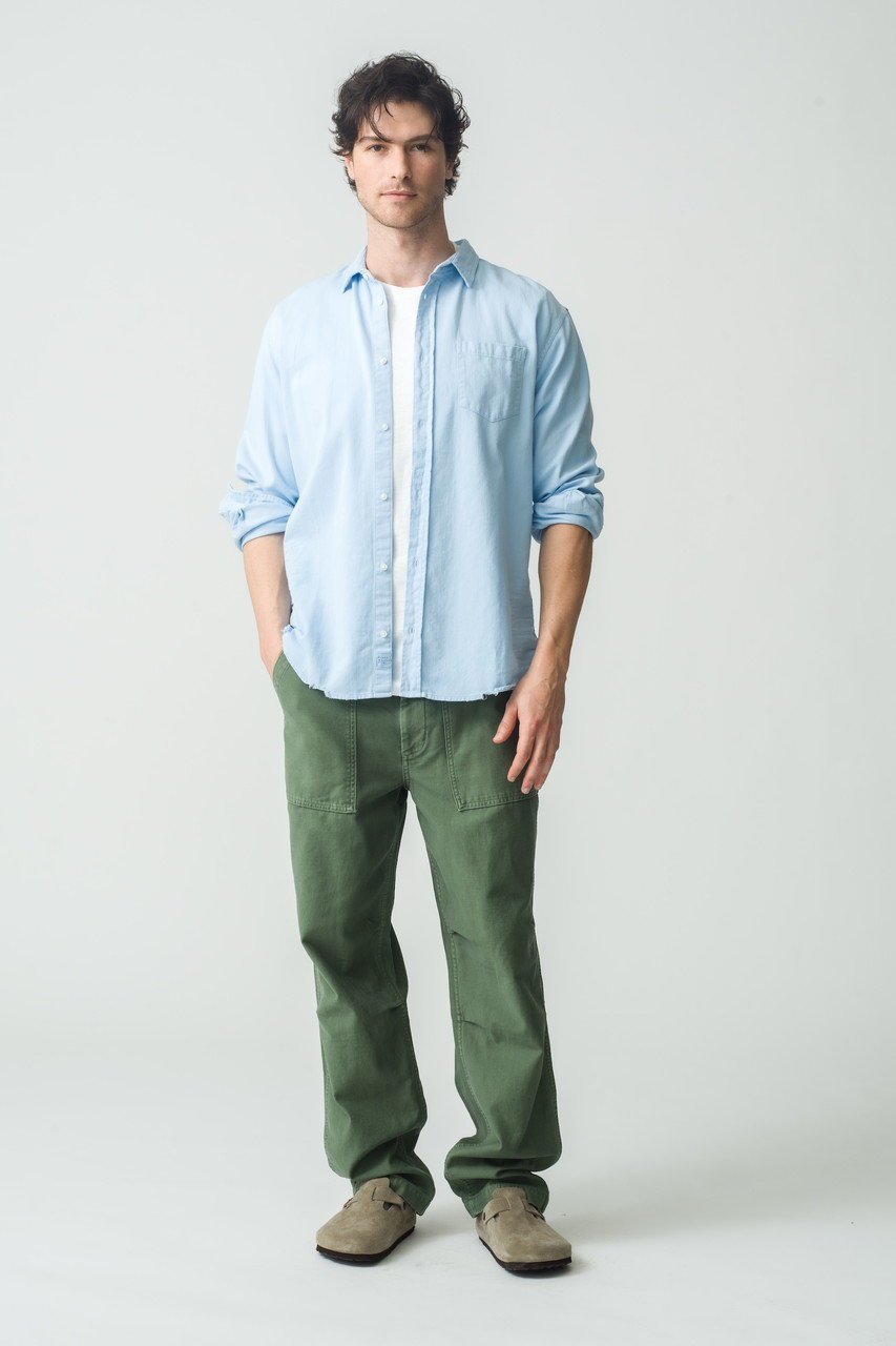 【フランク&アイリーン/Frank&Eileen / MEN】の【MEN】LUKE イタリアンフェイマスデニム カラーシャツ 人気、トレンドファッション・服の通販 founy(ファニー) 　ファッション　Fashion　メンズファッション　MEN　シンプル　Simple　スリーブ　Sleeve　ボトム　Bottom　ロング　Long　NEW・新作・新着・新入荷　New Arrivals　無地　Plain Color　other-8|ID: prp329100004526656 ipo3291000000032012761