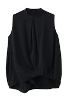 【ランバン オン ブルー/LANVIN en Bleu】のアシンメコクーンヘムスキッパーブラウス 人気、トレンドファッション・服の通販 founy(ファニー) ファッション Fashion レディースファッション WOMEN トップス・カットソー Tops/Tshirt キャミソール / ノースリーブ No Sleeves シャツ/ブラウス Shirts/Blouses アシンメトリー Asymmetry シンプル Simple スキッパー Skipper ノースリーブ No Sleeve NEW・新作・新着・新入荷 New Arrivals |ID:prp329100004526659