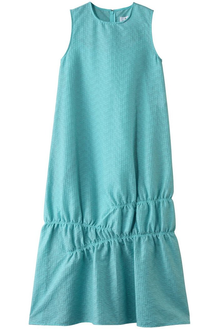 【ランバン オン ブルー/LANVIN en Bleu】のシアージャガードギャザーヘムワンピース インテリア・キッズ・メンズ・レディースファッション・服の通販 founy(ファニー) https://founy.com/ ファッション Fashion レディースファッション WOMEN ワンピース Dress チュニック Tunic アシンメトリー Asymmetry ギャザー Gather シアー Sheer ジャカード Jacquard チュニック Tunic ロング Long 夏 Summer NEW・新作・新着・新入荷 New Arrivals |ID: prp329100004526662 ipo3291000000032012800