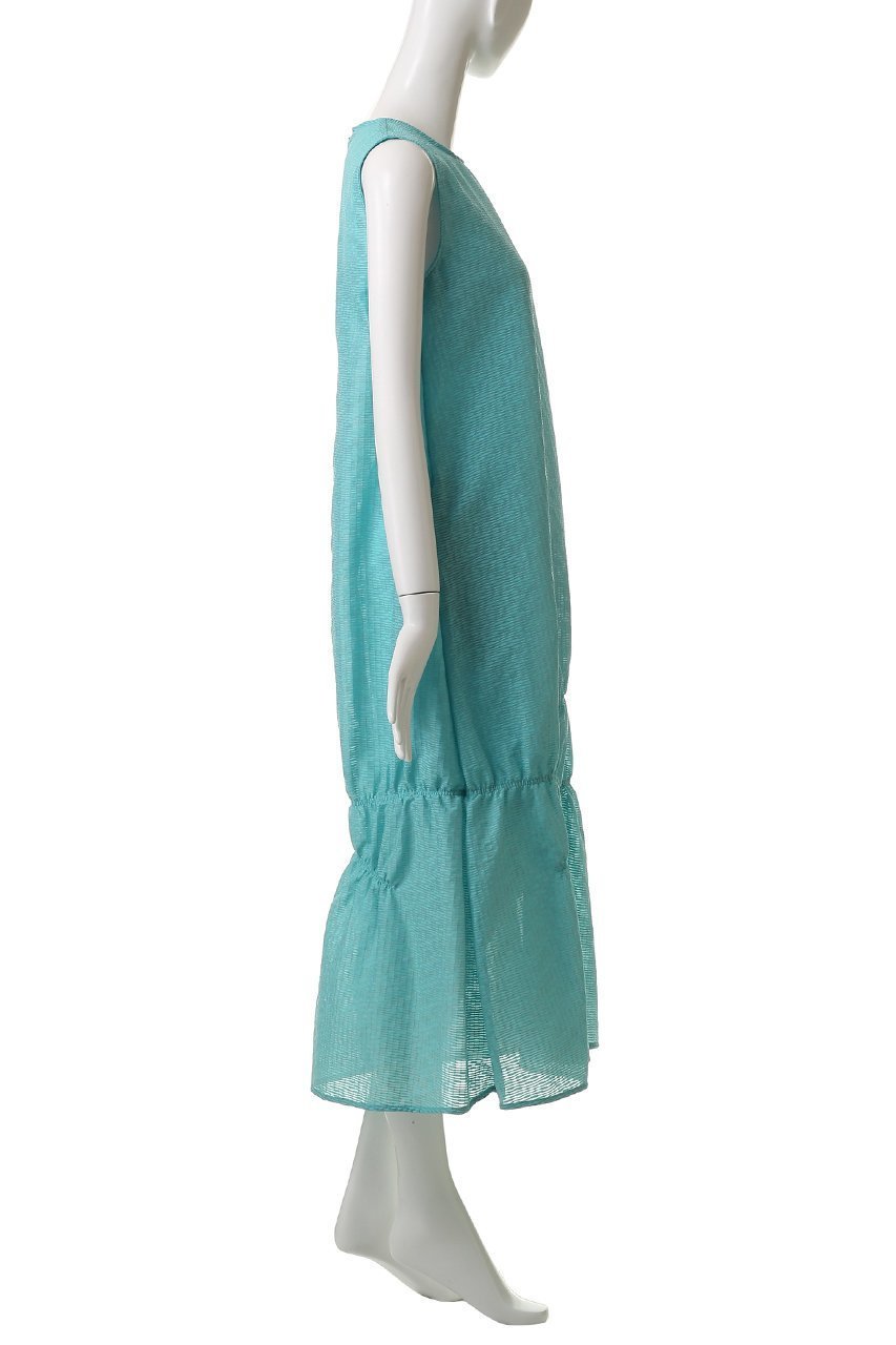 【ランバン オン ブルー/LANVIN en Bleu】のシアージャガードギャザーヘムワンピース 人気、トレンドファッション・服の通販 founy(ファニー) 　ファッション　Fashion　レディースファッション　Fashion for Women　ワンピース　Dresses　チュニック　Tunic Tops & Dresses　アシンメトリー　Asymmetrical Style　ギャザー　Gathered, Ruffled　シアー　Sheer, See-Through　ジャカード／ジャガード　Jacquard, Woven Pattern　チュニック　Tunic, Long Top　ロング　Long, Long-Length　再入荷　Restock / Back in Stock　夏　Summer　other-3|ID: prp329100004526662 ipo3291000000032787915