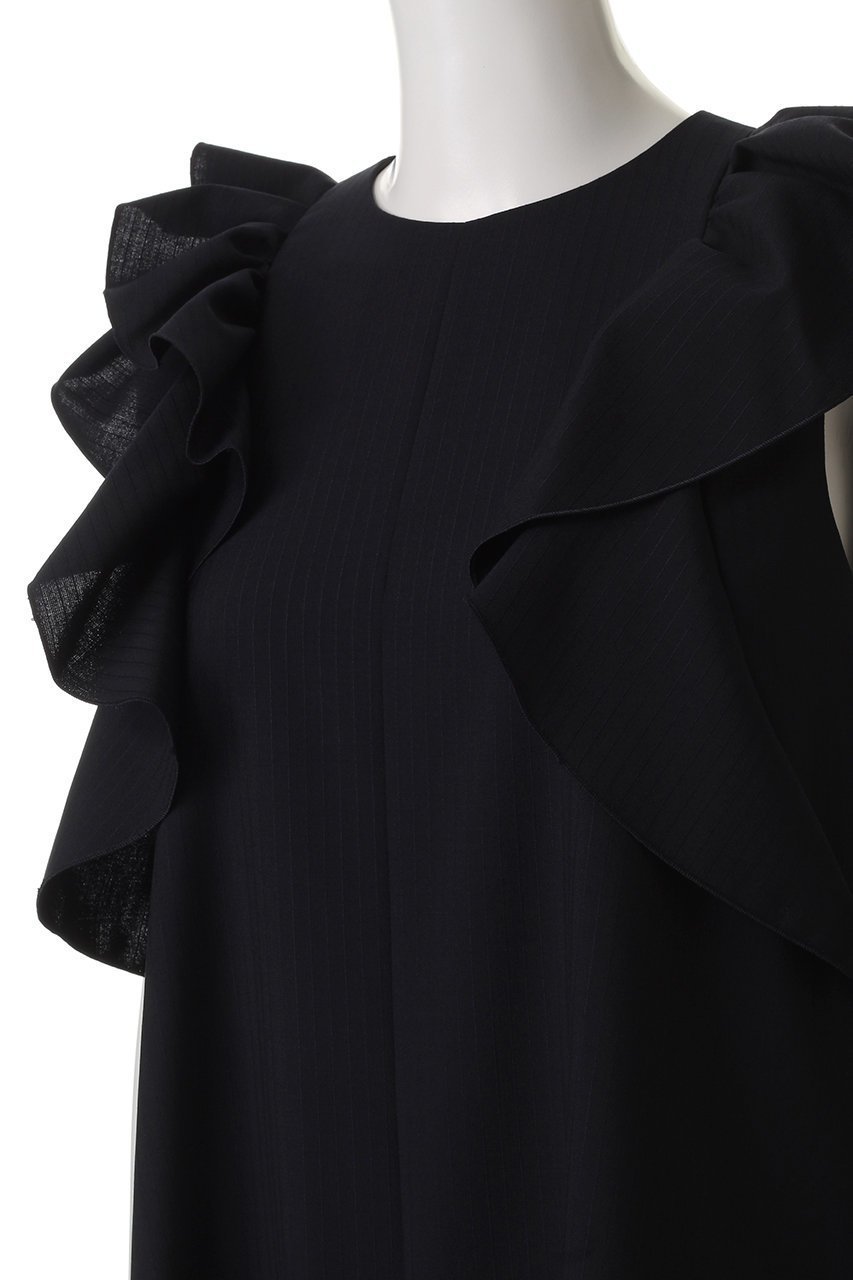 【ランバン オン ブルー/LANVIN en Bleu】のサマーウールフリルコンビネゾン 人気、トレンドファッション・服の通販 founy(ファニー) 　ファッション　Fashion　レディースファッション　WOMEN　パンツ　Pants　コンビネゾン　Combinaison　サマー　Summer　フリル　Frills　エレガント 上品　Elegant　夏　Summer　NEW・新作・新着・新入荷　New Arrivals　other-5|ID: prp329100004526663 ipo3291000000032012814