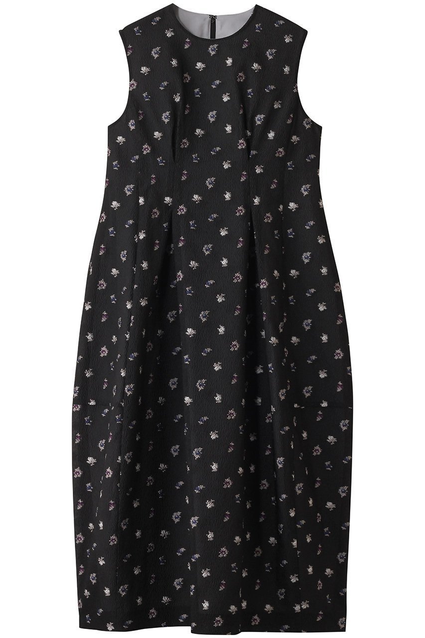 【ランバン オン ブルー/LANVIN en Bleu】のfleuretteシャガードワンピース インテリア・キッズ・メンズ・レディースファッション・服の通販 founy(ファニー) 　ファッション　Fashion　レディースファッション　Ladies' Fashion Online　ワンピース　Dress　チュニック　Tunic　ジャカード　Jacquard　チュニック　Tunic　フェミニン　Feminine　ロング　Long　ブラック|ID: prp329100004526664 ipo3291000000032012817