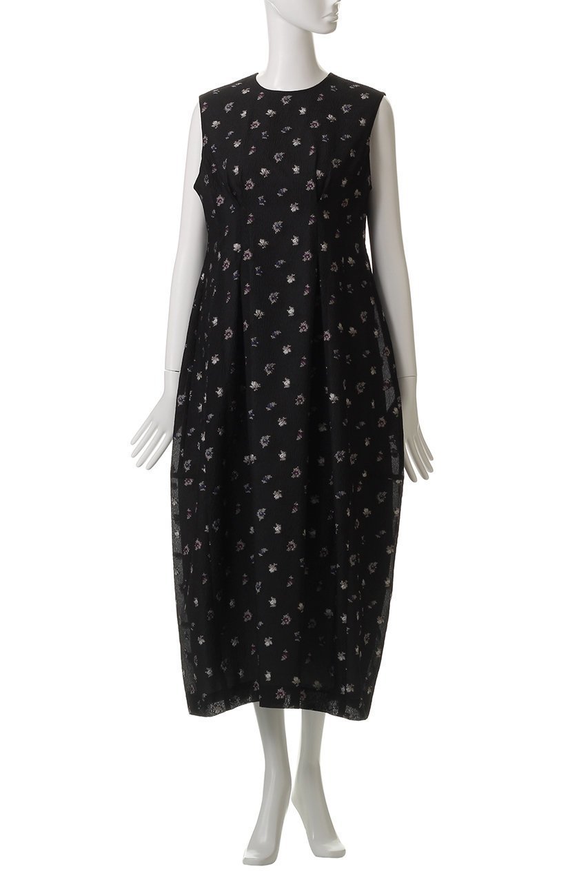 【ランバン オン ブルー/LANVIN en Bleu】のfleuretteシャガードワンピース 人気、トレンドファッション・服の通販 founy(ファニー) 　ファッション　Fashion　レディースファッション　Fashion for Women　ワンピース　Dresses　チュニック　Tunic Tops & Dresses　ジャカード／ジャガード　Jacquard, Woven Pattern　チュニック　Tunic, Long Top　フェミニン　Feminine, Girly　ロング　Long, Long-Length　other-2|ID: prp329100004526664 ipo3291000000032731734