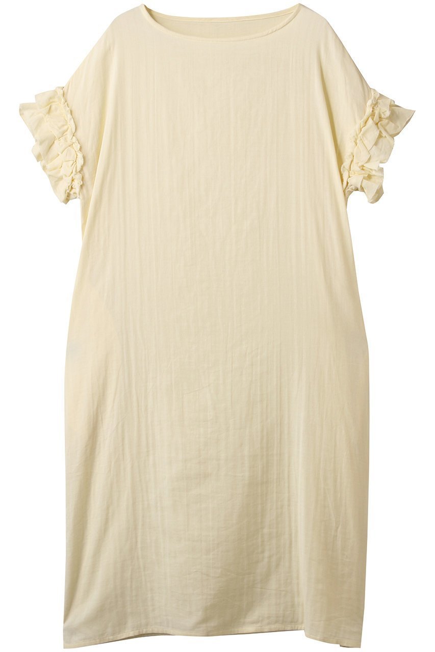 【ナナデコール/nanadecor】のカラーガーゼローズマリーロングドレス インテリア・キッズ・メンズ・レディースファッション・服の通販 founy(ファニー) 　ファッション　Fashion　レディースファッション　Fashion for Women　ワンピース　Dresses　フォーマル・パーティードレス・結婚式用ドレス　Elegant & Casual Dresses　チュニック　Tunic Tops & Dresses　お家時間・ステイホーム　Stay Home / At Home　チュニック　Tunic, Long Top　ドレス　Dress, One-Piece　フリル　Frill, Ruffle　リラックス　Relax, Relaxed Fit　ロング　Long, Long-Length　イエロー|ID: prp329100004526667 ipo3291000000035320973