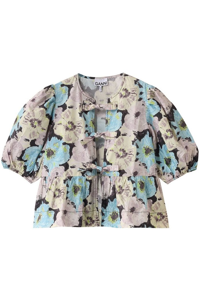 【ガニー/GANNI】のPrinted Cotton ペプラム ブラウス インテリア・キッズ・メンズ・レディースファッション・服の通販 founy(ファニー) https://founy.com/ ファッション Fashion レディースファッション WOMEN トップス・カットソー Tops/Tshirt シャツ/ブラウス Shirts/Blouses ショート Short スリーブ Sleeve フェミニン Feminine フラワー Flower フロント Front プリント Print ペプラム Peplum リボン Ribbon 夏 Summer NEW・新作・新着・新入荷 New Arrivals |ID: prp329100004526668 ipo3291000000032012842