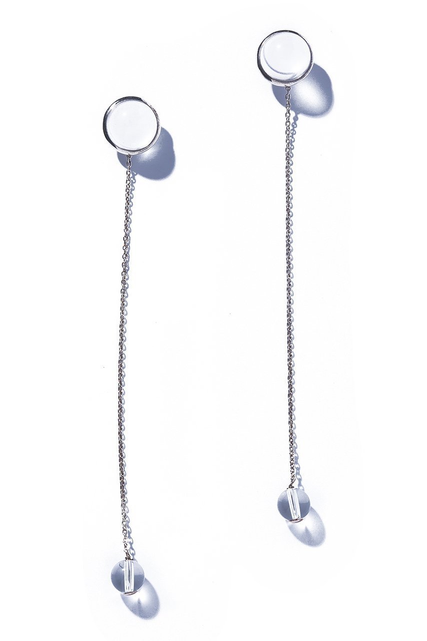 【イリスフォーセブン/IRIS 47】のkryos chain ピアス インテリア・キッズ・メンズ・レディースファッション・服の通販 founy(ファニー) 　ファッション　Fashion　レディースファッション　Fashion for Women　ジュエリー　Jewelry　ファッションリング　Fashion Rings　イヤリング・フープ・ドロップタイプ　Hoop, Drop & Clip Earrings　イヤリング　Earrings　チェーン　Chain, Chain Strap　モノトーン　Monotone, Black and White　ロング　Long, Long-Length　シルバー|ID: prp329100004526687 ipo3291000000035764088