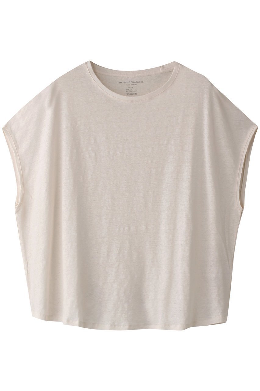 【エリオポール/heliopole】の【MAJESTIC FILATURES】フレンチスリーブカットソー 人気、トレンドファッション・服の通販 founy(ファニー) 　ファッション　Fashion　レディースファッション　WOMEN　トップス・カットソー　Tops/Tshirt　シャツ/ブラウス　Shirts/Blouses　ロング / Tシャツ　T-Shirts　カットソー　Cut and Sewn　インナー　Inner　ショート　Short　スリーブ　Sleeve　NEW・新作・新着・新入荷　New Arrivals　 other-1|ID: prp329100004526706 ipo3291000000032013069