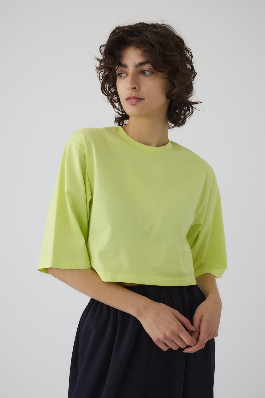 【リムアーク/RIM.ARK】の【5/14 10:00販売開始】New basic short tee/Tシャツ インテリア・キッズ・メンズ・レディースファッション・服の通販 founy(ファニー) 　ファッション　Fashion　レディースファッション　WOMEN　トップス・カットソー　Tops/Tshirt　シャツ/ブラウス　Shirts/Blouses　ロング / Tシャツ　T-Shirts　カットソー　Cut and Sewn　おすすめ　Recommend　カリフォルニア　California　ショート　Short　スリーブ　Sleeve　ダメージ　Damage　リラックス　Relax　NEW・新作・新着・新入荷　New Arrivals　ライム|ID: prp329100004526708 ipo3291000000032013092