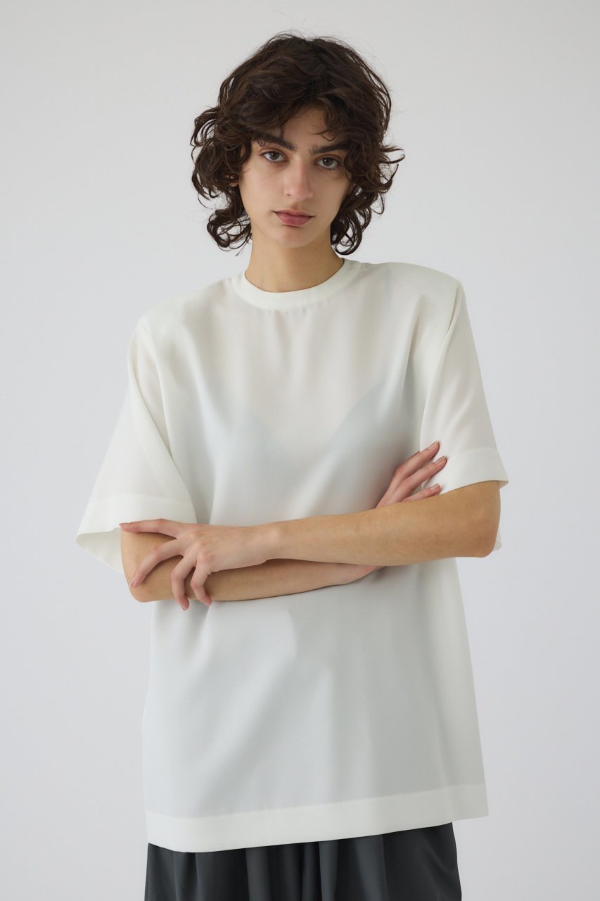【リムアーク/RIM.ARK】の【5/14 10:00販売開始】Oversize woven T/SH/Tシャツ 人気、トレンドファッション・服の通販 founy(ファニー) 　ファッション　Fashion　レディースファッション　WOMEN　トップス・カットソー　Tops/Tshirt　シャツ/ブラウス　Shirts/Blouses　ロング / Tシャツ　T-Shirts　カットソー　Cut and Sewn　ショート　Short　スリーブ　Sleeve　ツイル　Twill　NEW・新作・新着・新入荷　New Arrivals　 other-1|ID: prp329100004526709 ipo3291000000032013101