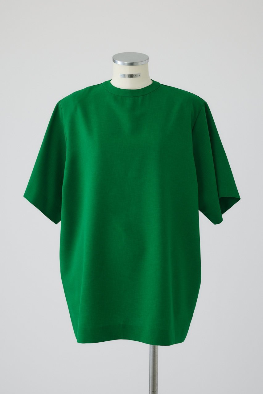 【リムアーク/RIM.ARK】の【5/14 10:00販売開始】Oversize woven T/SH/Tシャツ インテリア・キッズ・メンズ・レディースファッション・服の通販 founy(ファニー) 　ファッション　Fashion　レディースファッション　WOMEN　トップス・カットソー　Tops/Tshirt　シャツ/ブラウス　Shirts/Blouses　ロング / Tシャツ　T-Shirts　カットソー　Cut and Sewn　ショート　Short　スリーブ　Sleeve　ツイル　Twill　NEW・新作・新着・新入荷　New Arrivals　グリーン|ID: prp329100004526709 ipo3291000000032013104