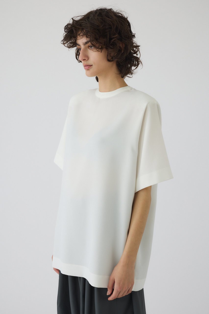 【リムアーク/RIM.ARK】の【5/14 10:00販売開始】Oversize woven T/SH/Tシャツ 人気、トレンドファッション・服の通販 founy(ファニー) 　ファッション　Fashion　レディースファッション　WOMEN　トップス・カットソー　Tops/Tshirt　シャツ/ブラウス　Shirts/Blouses　ロング / Tシャツ　T-Shirts　カットソー　Cut and Sewn　ショート　Short　スリーブ　Sleeve　ツイル　Twill　NEW・新作・新着・新入荷　New Arrivals　other-2|ID: prp329100004526709 ipo3291000000032013106