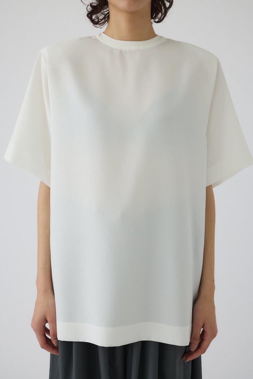 【リムアーク/RIM.ARK】の【5/14 10:00販売開始】Oversize woven T/SH/Tシャツ 人気、トレンドファッション・服の通販 founy(ファニー) 　ファッション　Fashion　レディースファッション　WOMEN　トップス・カットソー　Tops/Tshirt　シャツ/ブラウス　Shirts/Blouses　ロング / Tシャツ　T-Shirts　カットソー　Cut and Sewn　ショート　Short　スリーブ　Sleeve　ツイル　Twill　NEW・新作・新着・新入荷　New Arrivals　other-6|ID: prp329100004526709 ipo3291000000032013110