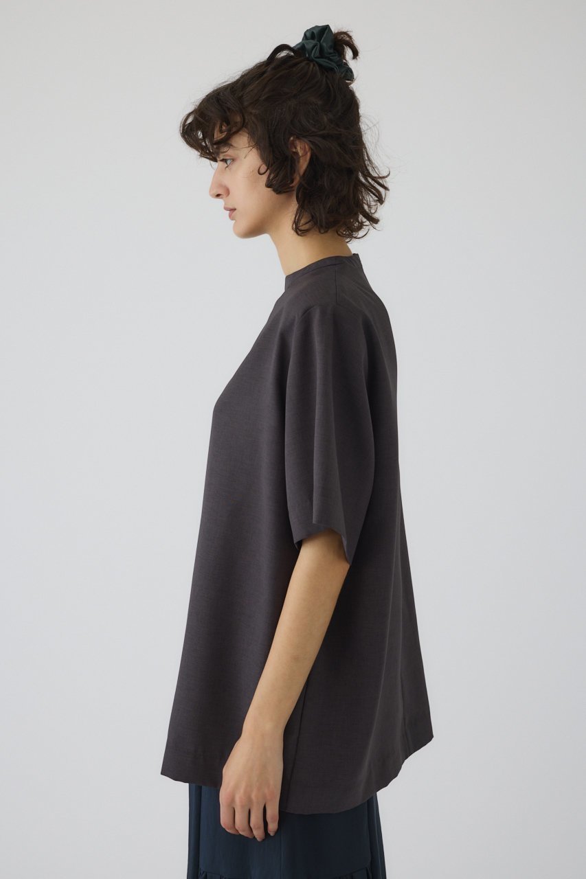 【リムアーク/RIM.ARK】のOversize woven T/SH/Tシャツ 人気、トレンドファッション・服の通販 founy(ファニー) 　ファッション　Fashion　レディースファッション　Fashion for Women　トップス・カットソー　Cut & Sew Tops　シャツ・ブラウス・オフィスカジュアル　Elegant Blouses & Button-Ups　ロングTシャツ・Tシャツ　Longline T-Shirts & Tees　カットソー・ベーシックTシャツ　Cut-and-Sewn Tops / Stretch Tees & Basics　ショート　Short, Short Length　スリーブ　Sleeve, Long Sleeve / Short Sleeve　ツイル　Twist, Twisted Detail　other-3|ID: prp329100004526709 ipo3291000000032788609