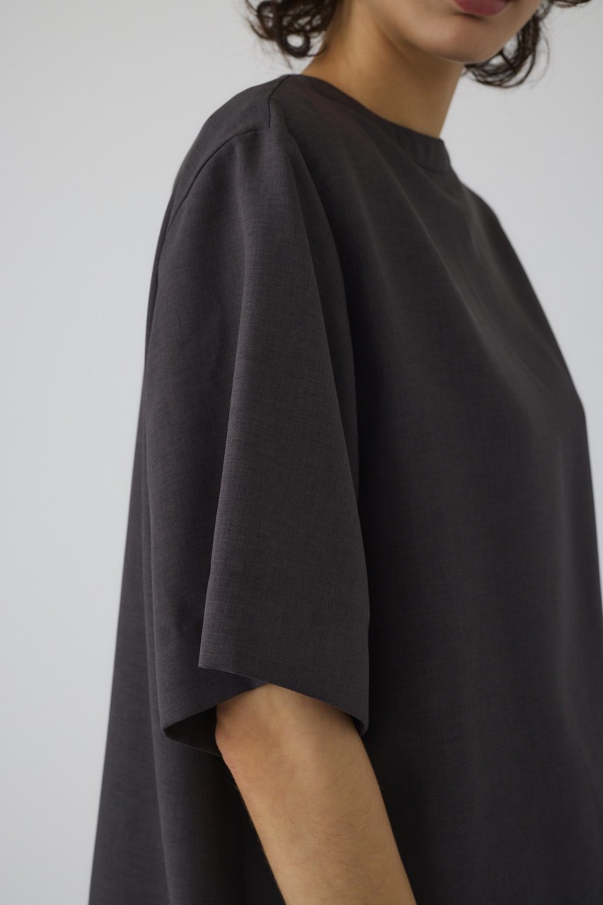【リムアーク/RIM.ARK】のOversize woven T/SH/Tシャツ 人気、トレンドファッション・服の通販 founy(ファニー) 　ファッション　Fashion　レディースファッション　Fashion for Women　トップス・カットソー　Cut & Sew Tops　シャツ・ブラウス・オフィスカジュアル　Elegant Blouses & Button-Ups　ロングTシャツ・Tシャツ　Longline T-Shirts & Tees　カットソー・ベーシックTシャツ　Cut-and-Sewn Tops / Stretch Tees & Basics　ショート　Short, Short Length　スリーブ　Sleeve, Long Sleeve / Short Sleeve　ツイル　Twist, Twisted Detail　other-6|ID: prp329100004526709 ipo3291000000032788614