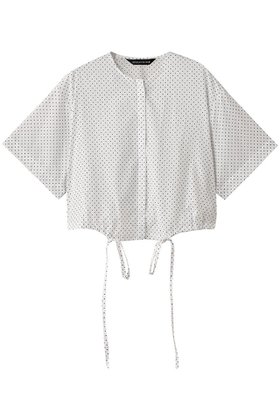 【ミズイロ インド/mizuiro ind】 dots drawstring shirt シャツ人気、トレンドファッション・服の通販 founy(ファニー) ファッション Fashion レディースファッション WOMEN トップス・カットソー Tops/Tshirt シャツ/ブラウス Shirts/Blouses クロップド Cropped ショート Short スリーブ Sleeve トレンド Trend ドット Dot バルーン Balloon NEW・新作・新着・新入荷 New Arrivals |ID:prp329100004526717
