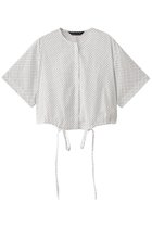 【ミズイロ インド/mizuiro ind】のdots drawstring shirt シャツ off white|ID: prp329100004526717 ipo3291000000032013157