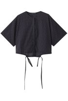 【ミズイロ インド/mizuiro ind】のdots drawstring shirt シャツ navy|ID: prp329100004526717 ipo3291000000032013158