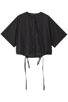 【ミズイロ インド/mizuiro ind】のdots drawstring shirt シャツ black|ID: prp329100004526717 ipo3291000000032013159