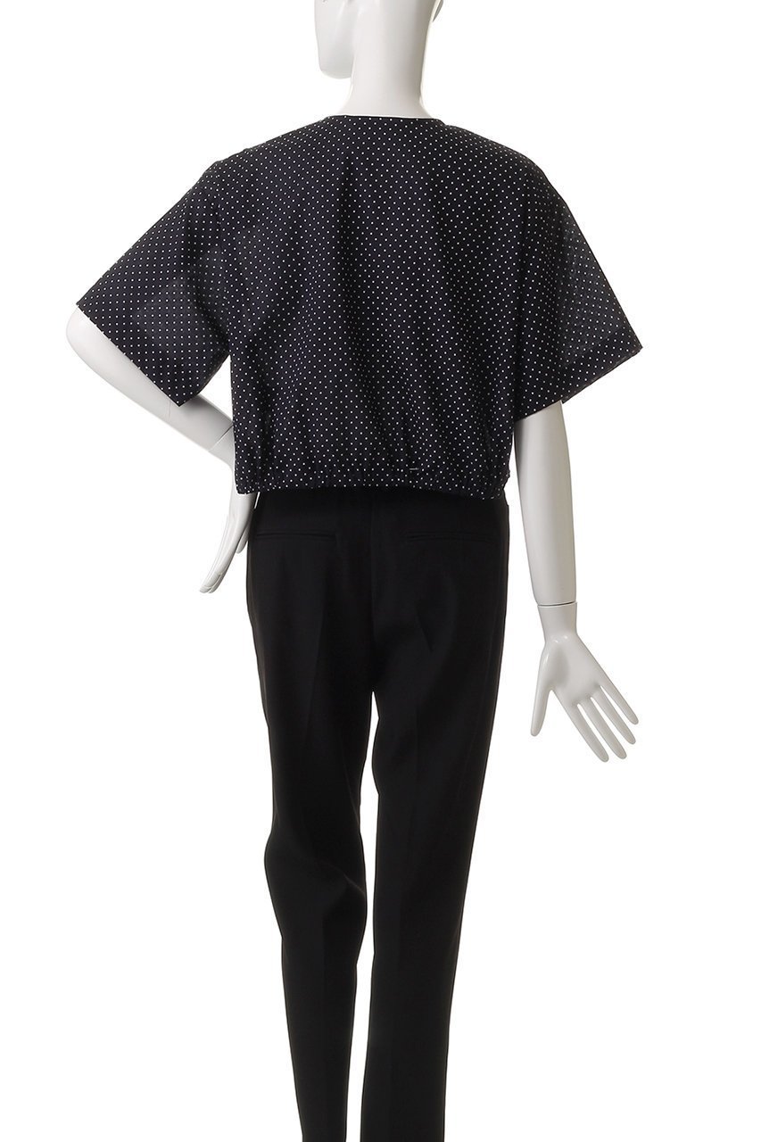 【ミズイロ インド/mizuiro ind】のdots drawstring shirt シャツ 人気、トレンドファッション・服の通販 founy(ファニー) 　ファッション　Fashion　レディースファッション　WOMEN　トップス・カットソー　Tops/Tshirt　シャツ/ブラウス　Shirts/Blouses　クロップド　Cropped　ショート　Short　スリーブ　Sleeve　トレンド　Trend　ドット　Dot　バルーン　Balloon　NEW・新作・新着・新入荷　New Arrivals　other-4|ID: prp329100004526717 ipo3291000000032013162