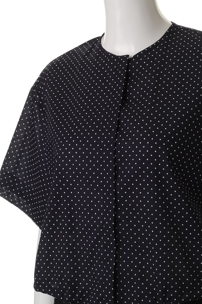【ミズイロ インド/mizuiro ind】のdots drawstring shirt シャツ 人気、トレンドファッション・服の通販 founy(ファニー) 　ファッション　Fashion　レディースファッション　WOMEN　トップス・カットソー　Tops/Tshirt　シャツ/ブラウス　Shirts/Blouses　クロップド　Cropped　ショート　Short　スリーブ　Sleeve　トレンド　Trend　ドット　Dot　バルーン　Balloon　NEW・新作・新着・新入荷　New Arrivals　other-5|ID: prp329100004526717 ipo3291000000032013163