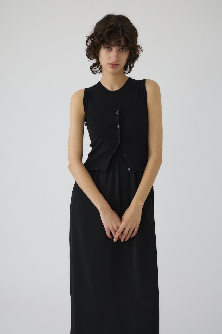 【リムアーク/RIM.ARK】のBustier set docking OP/ワンピース 人気、トレンドファッション・服の通販 founy(ファニー) 　ファッション　Fashion　レディースファッション　Fashion for Women　ワンピース　Dresses　チュニック　Tunic Tops & Dresses　シンプル　Simple, Minimal　チュニック　Tunic, Long Top　ドッキング　Docking, Mixed Material　ビスチェ　Bustier, Corset Top　マキシ　Maxi, Full Length　モダン　Modern, Contemporary　ロング　Long, Long-Length　other-6|ID: prp329100004526732 ipo3291000000032786842