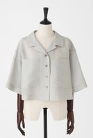 【オーヴィル/EAUVIRE】のハーフスリーブクロップドシャツ 人気、トレンドファッション・服の通販 founy(ファニー) ファッション Fashion レディースファッション WOMEN トップス・カットソー Tops/Tshirt シャツ/ブラウス Shirts/Blouses おすすめ Recommend イタリア Italy オーガンジー Organdy クロップド Cropped シアー Sheer ショート Short シルク Silk スリーブ Sleeve トレンド Trend フロント Front ポケット Pocket NEW・新作・新着・新入荷 New Arrivals 羽織 Haori |ID:prp329100004526734