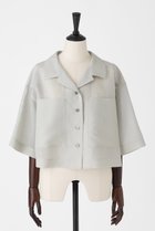 【オーヴィル/EAUVIRE】のハーフスリーブクロップドシャツ 人気、トレンドファッション・服の通販 founy(ファニー) ファッション Fashion レディースファッション WOMEN トップス・カットソー Tops/Tshirt シャツ/ブラウス Shirts/Blouses おすすめ Recommend イタリア Italy オーガンジー Organdy クロップド Cropped シアー Sheer ショート Short シルク Silk スリーブ Sleeve トレンド Trend フロント Front ポケット Pocket NEW・新作・新着・新入荷 New Arrivals 羽織 Haori thumbnail セージ|ID: prp329100004526734 ipo3291000000032013292