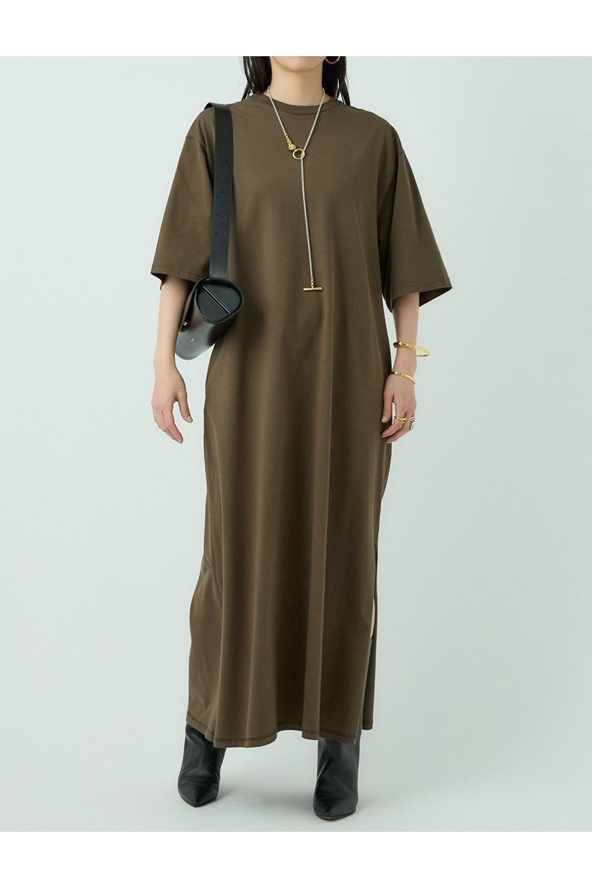 【カオス/Chaos】の【WHY NOT NOW】ルースワンピース 人気、トレンドファッション・服の通販 founy(ファニー) 　ファッション　Fashion　レディースファッション　WOMEN　ワンピース　Dress　チュニック　Tunic　インナー　Inner　シルケット　Mercerization　スリット　Slit　チュニック　Tunic　デニム　Denim　ロング　Long　NEW・新作・新着・新入荷　New Arrivals　other-2|ID: prp329100004526736 ipo3291000000032013547
