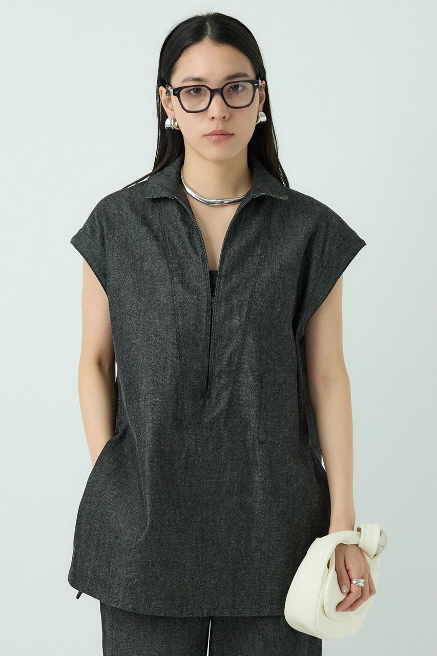 【カオス/Chaos】の【WHY NOT NOW】バナックシャツ 人気、トレンドファッション・服の通販 founy(ファニー) 　ファッション　Fashion　レディースファッション　WOMEN　トップス・カットソー　Tops/Tshirt　シャツ/ブラウス　Shirts/Blouses　インディゴ　Indigo　インナー　Inner　ショート　Short　ストレート　Straight　スリーブ　Sleeve　セットアップ　Set Up　デニム　Denim　ノースリーブ　No Sleeve　バランス　Balance　ワーク　Work　おすすめ　Recommend　NEW・新作・新着・新入荷　New Arrivals　 other-1|ID: prp329100004526738 ipo3291000000032013561