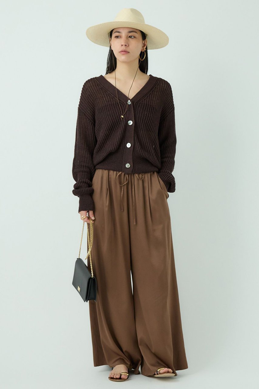 【カオス/Chaos】のリナリアリネンツイカーディガン 人気、トレンドファッション・服の通販 founy(ファニー) 　ファッション　Fashion　レディースファッション　Fashion for Women　トップス・カットソー　Cut & Sew Tops　ニット　Knit Tops & Sweaters　カーディガン・羽織り　Layered Style Cardigans　おすすめ　Recommended / Our Picks　カーディガン　Cardigan, Knitwear　リネン　Linen, Linen Fabric　人気　Popular, Best Seller　再入荷　Restock / Back in Stock　夏　Summer　畦　Ribbed Knit　秋　Autumn　other-2|ID: prp329100004526740 ipo3291000000035274360