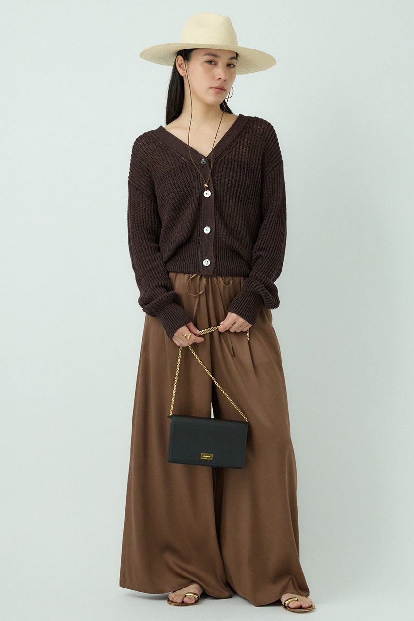 【カオス/Chaos】のリナリアリネンツイカーディガン 人気、トレンドファッション・服の通販 founy(ファニー) 　ファッション　Fashion　レディースファッション　Fashion for Women　トップス・カットソー　Cut & Sew Tops　ニット　Knit Tops & Sweaters　カーディガン・羽織り　Layered Style Cardigans　おすすめ　Recommended / Our Picks　カーディガン　Cardigan, Knitwear　リネン　Linen, Linen Fabric　人気　Popular, Best Seller　再入荷　Restock / Back in Stock　夏　Summer　畦　Ribbed Knit　秋　Autumn　other-3|ID: prp329100004526740 ipo3291000000035274361