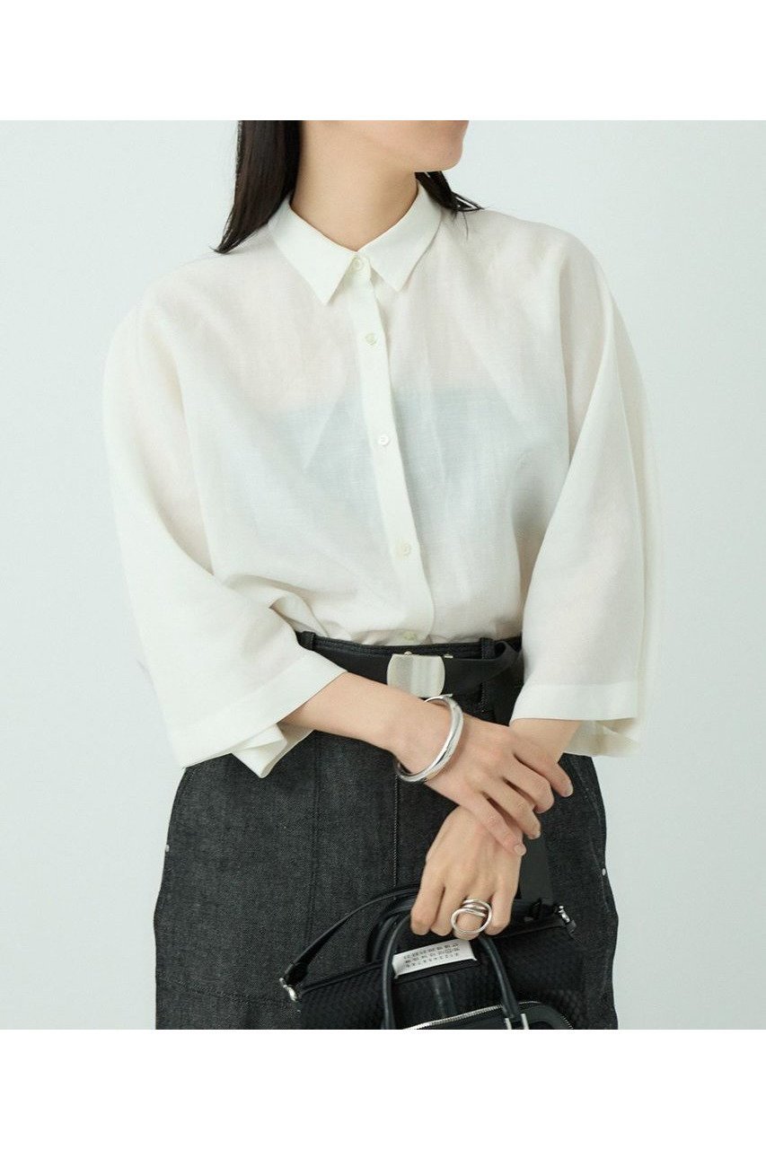 【カオス/Chaos】のタコフシャツ インテリア・キッズ・メンズ・レディースファッション・服の通販 founy(ファニー) 　ファッション　Fashion　レディースファッション　WOMEN　トップス・カットソー　Tops/Tshirt　シャツ/ブラウス　Shirts/Blouses　キュプラ　Cupra　スリーブ　Sleeve　ロング　Long　エレガント 上品　Elegant　NEW・新作・新着・新入荷　New Arrivals　ホワイト|ID: prp329100004526742 ipo3291000000032013602