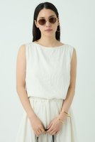 【カオス/Chaos】のクリンブラウス 人気、トレンドファッション・服の通販 founy(ファニー) ファッション Fashion レディースファッション WOMEN トップス・カットソー Tops/Tshirt キャミソール / ノースリーブ No Sleeves シャツ/ブラウス Shirts/Blouses シンプル Simple スリット Slit ドレープ Drape ノースリーブ No Sleeve ワッシャー Washer NEW・新作・新着・新入荷 New Arrivals |ID:prp329100004526743