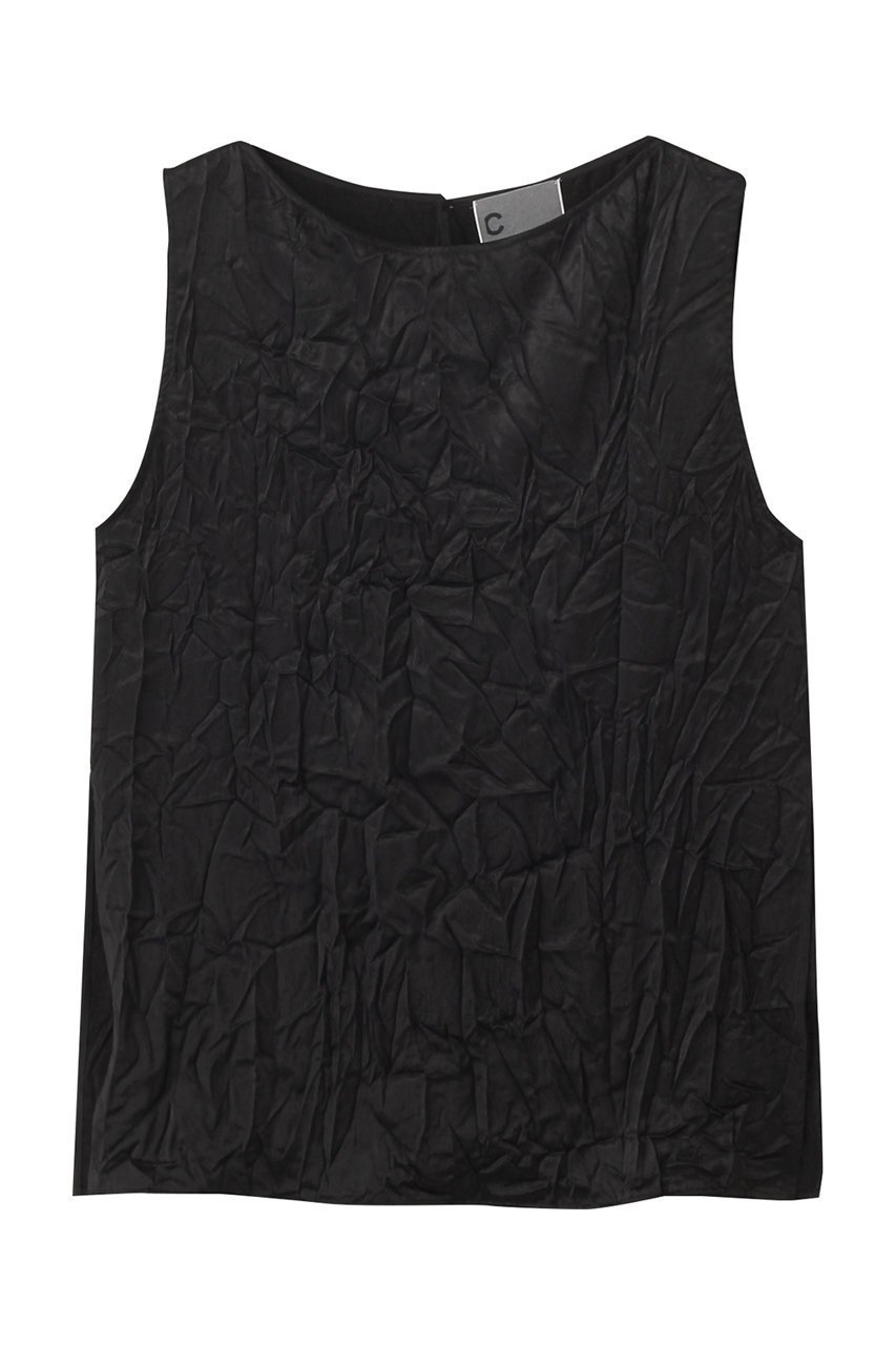 【カオス/Chaos】のクリンブラウス インテリア・キッズ・メンズ・レディースファッション・服の通販 founy(ファニー) 　ファッション　Fashion　レディースファッション　Fashion for Women　トップス・カットソー　Cut & Sew Tops　キャミソール&ノースリーブ　Camisoles & Sleeveless Tops　シャツ・ブラウス・オフィスカジュアル　Elegant Blouses & Button-Ups　シンプル　Simple, Minimal　スリット　Slit, Slit Detail　ドレープ　Drape, Draping Fabric　ノースリーブ　Sleeveless, No-Sleeve　ワッシャー　Washer, Crinkled Finish　再入荷　Restock / Back in Stock　ブラック|ID: prp329100004526743 ipo3291000000033170407